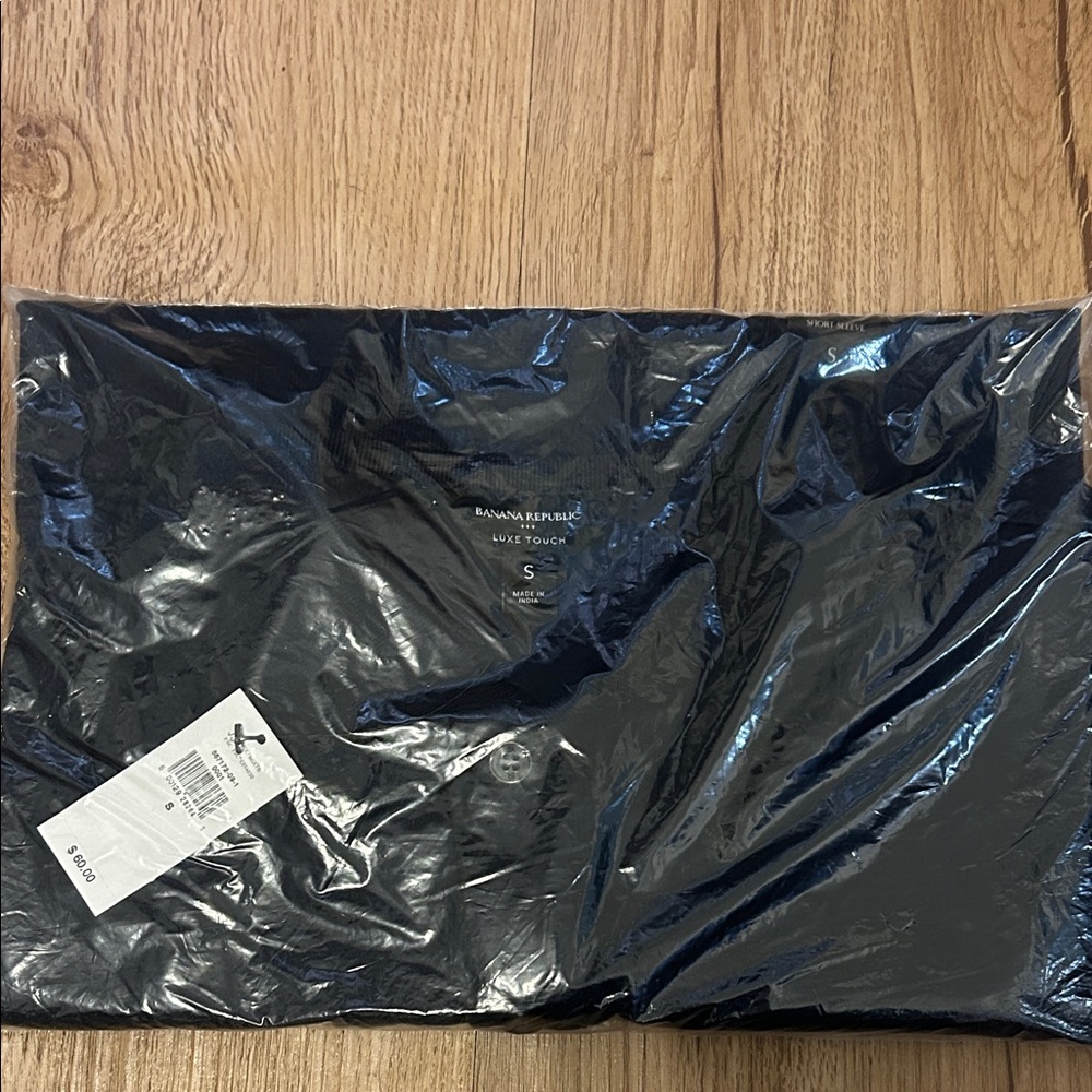 Banana Republic Luxe Touch Navy Polo Shirt